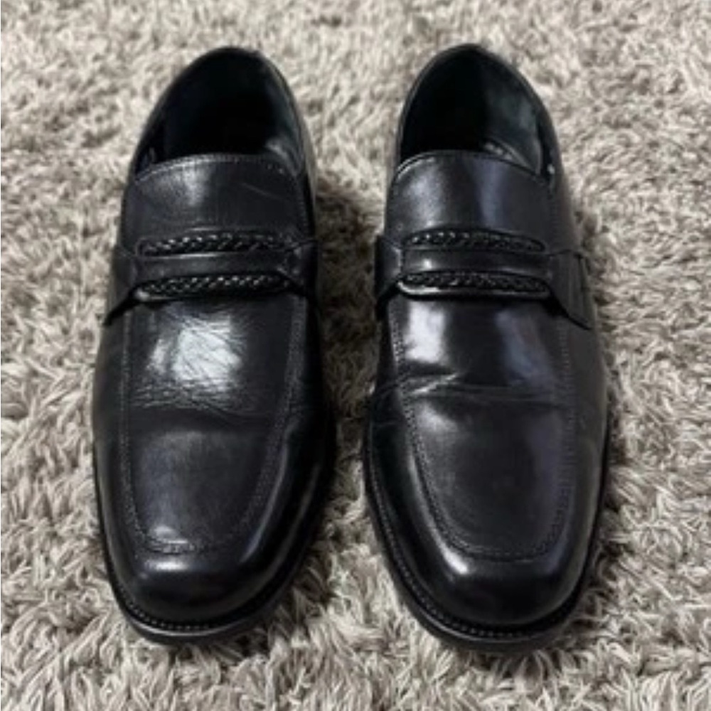 David Taylor Leather Upper Black Loafer Made In India Style 62400 Size 9 M
